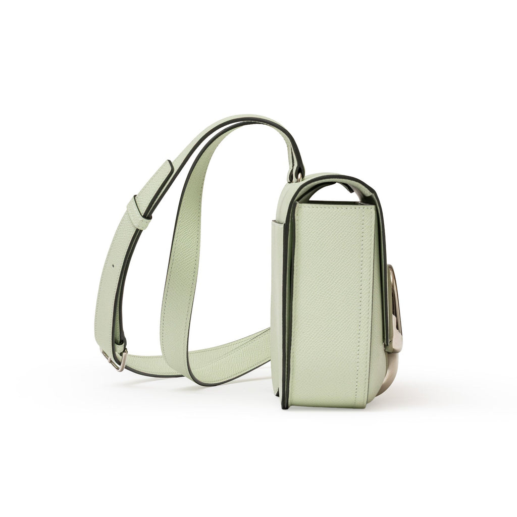Hermès Della Cavalleria Mini Vert Fizz Epsom Palladium Hardware