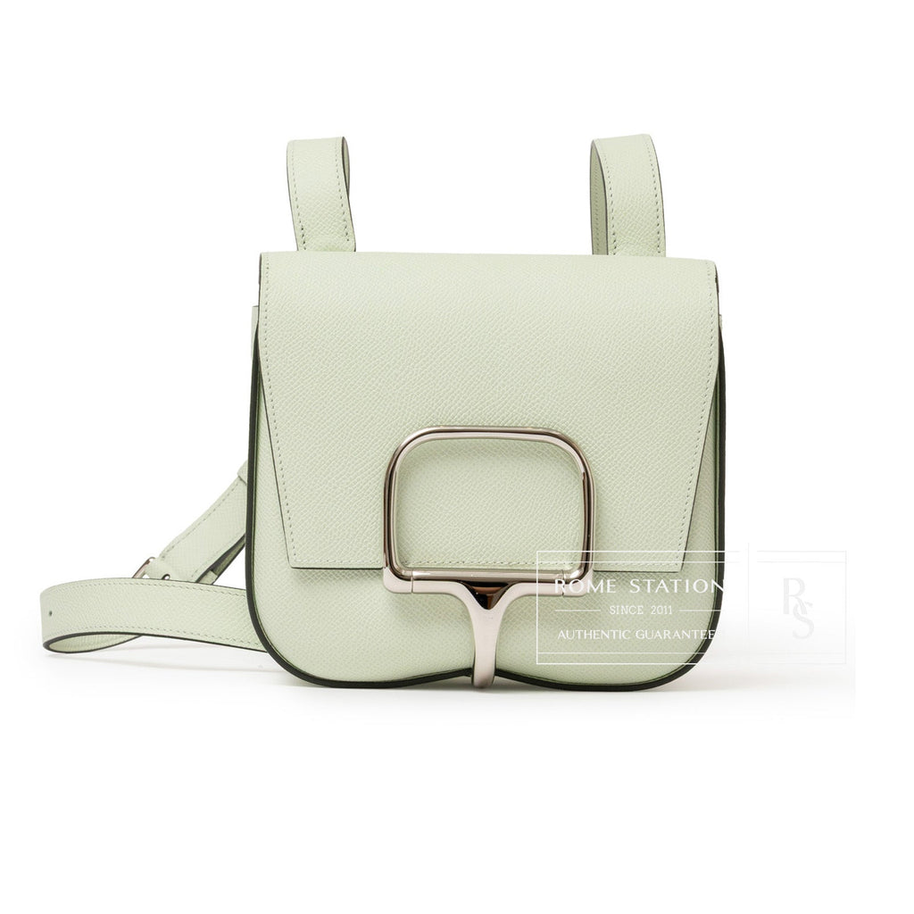 Hermès Della Cavalleria Mini Vert Fizz Epsom Palladium Hardware