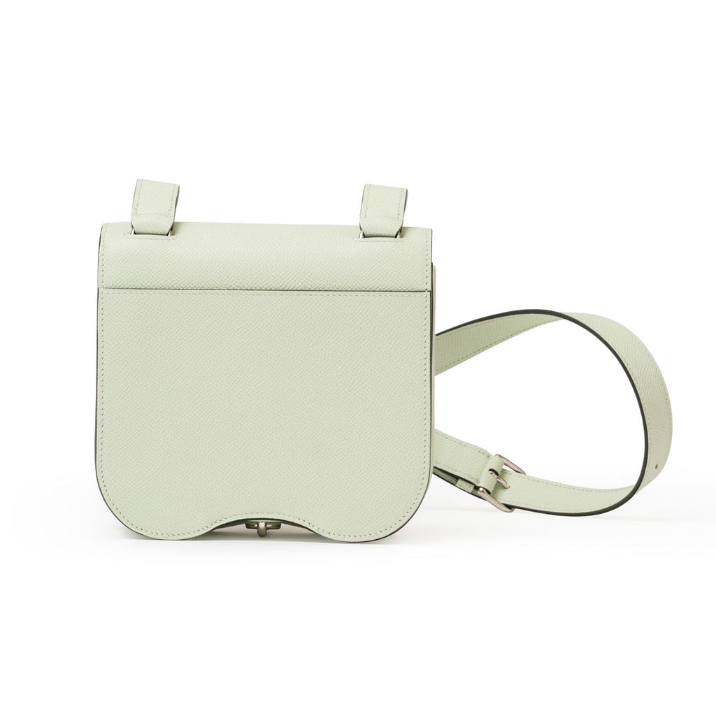 Hermès Della Cavalleria Mini Vert Fizz Epsom Palladium Hardware