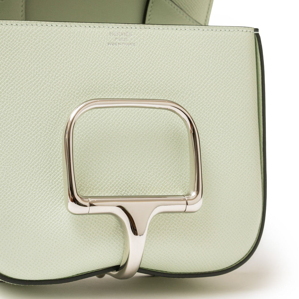 Hermès Della Cavalleria Mini Vert Fizz Epsom Palladium Hardware