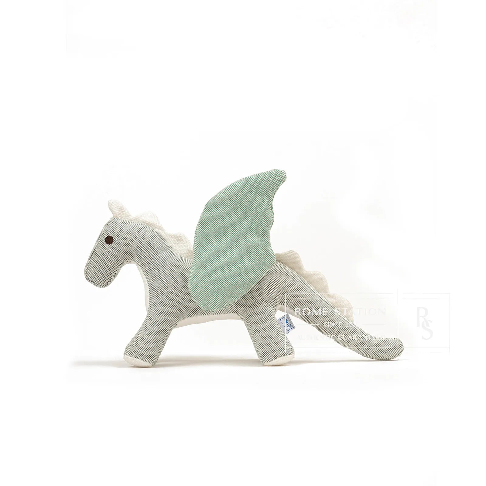 Hermès Dragon Plush Doll Blue Nattier Cotton