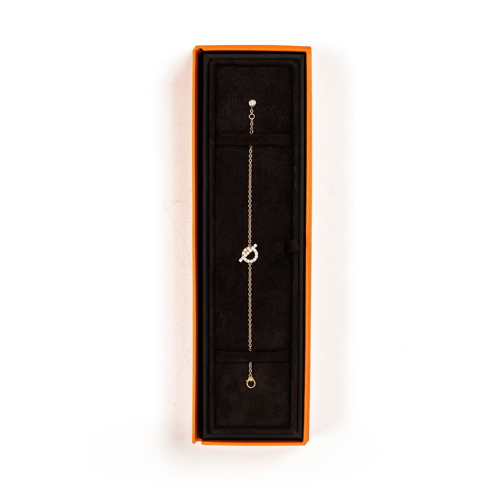 Hermès Finesse Bracelet Diamond and 18k Rose Gold