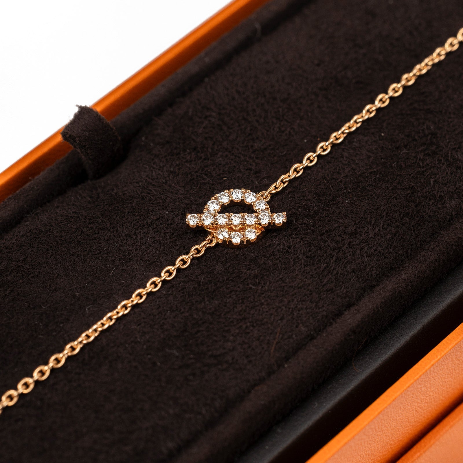 Hermès Finesse Bracelet Diamond and 18k Rose Gold