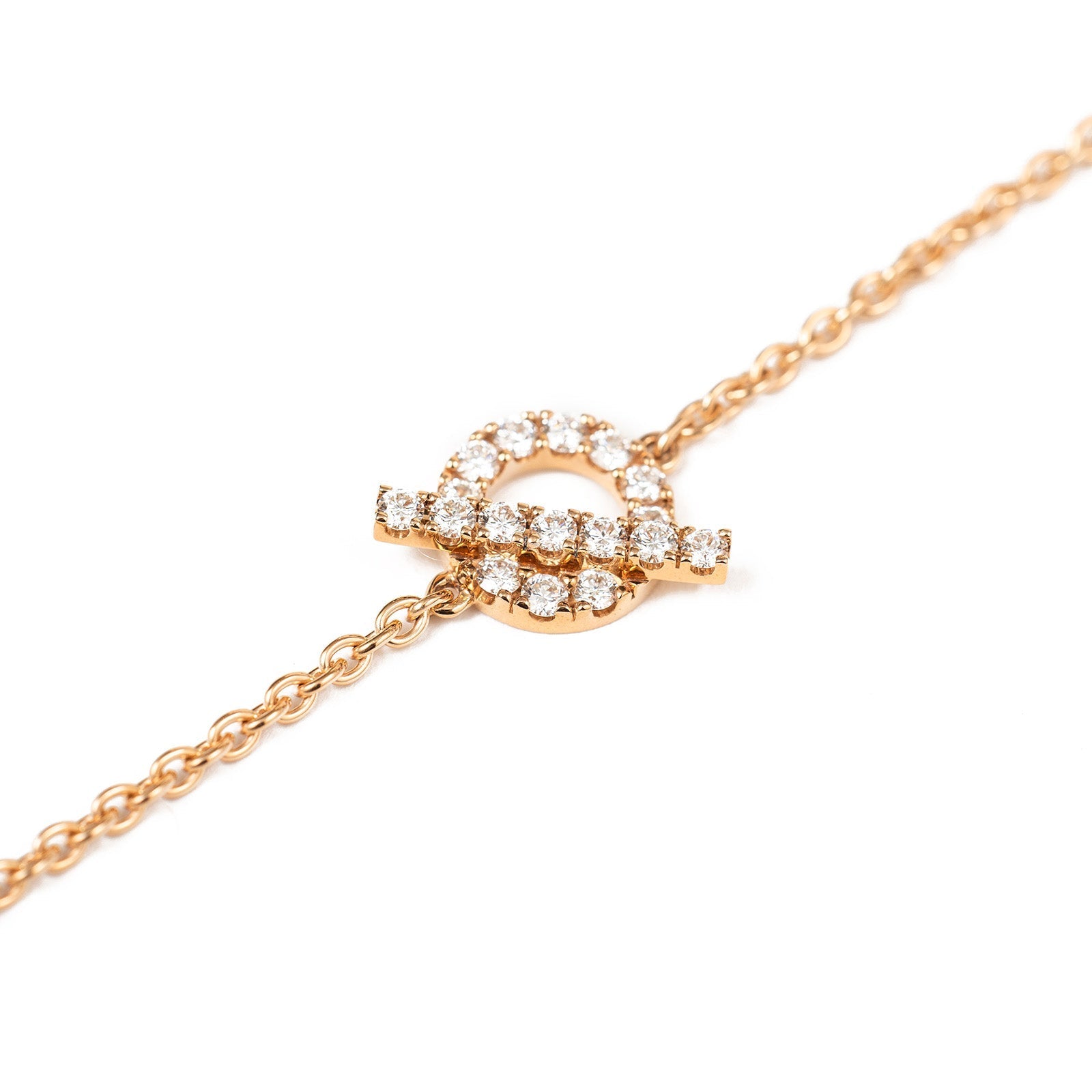 Hermès Finesse Bracelet Diamond and 18k Rose Gold