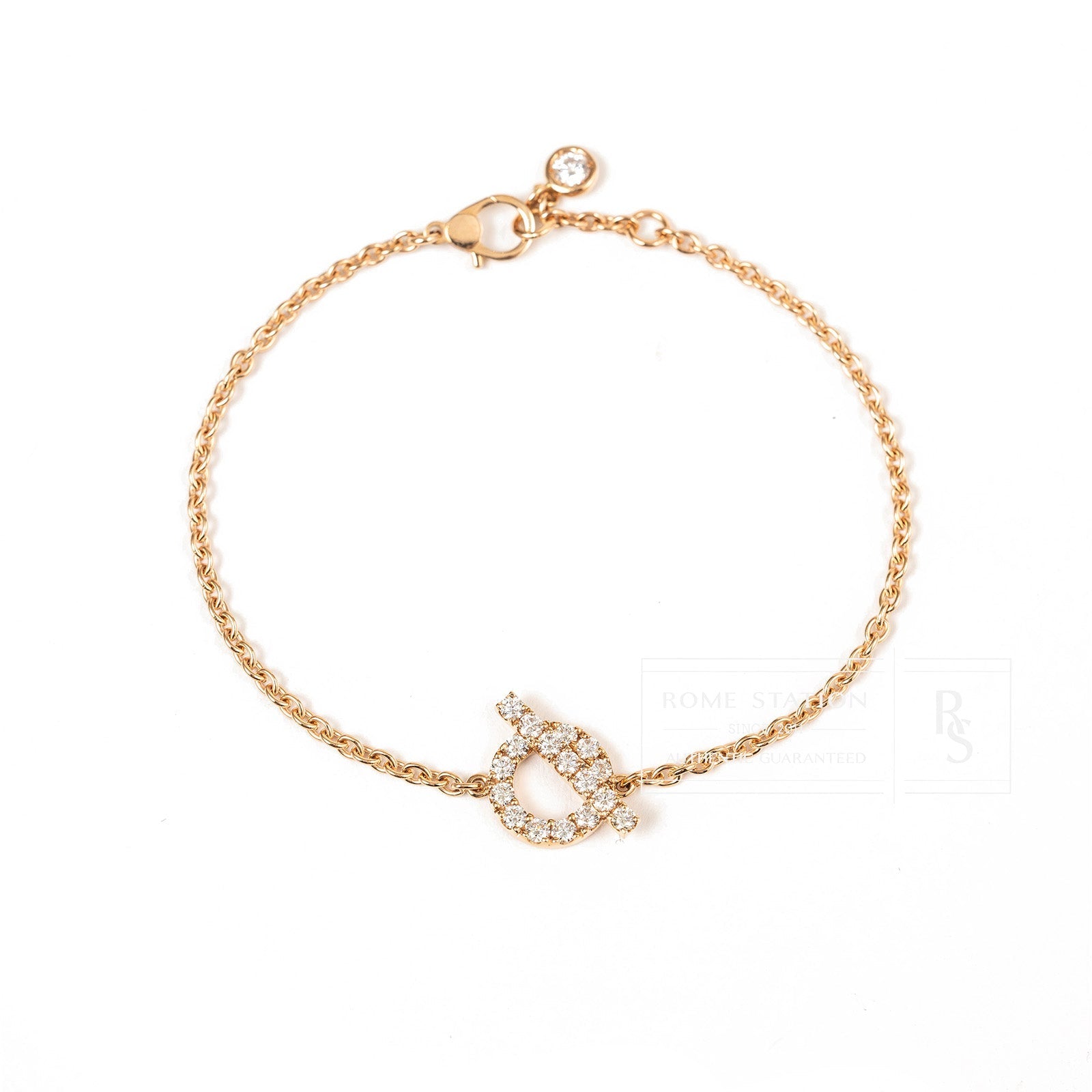 Hermès Finesse Bracelet Diamond and 18k Rose Gold
