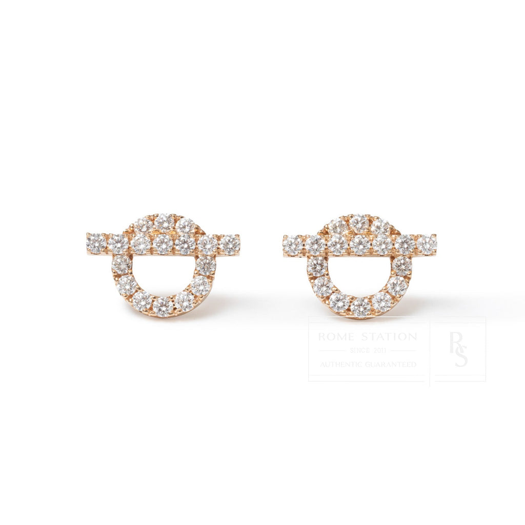 Hermès Finesse Earring Diamond and 18k Rose Gold