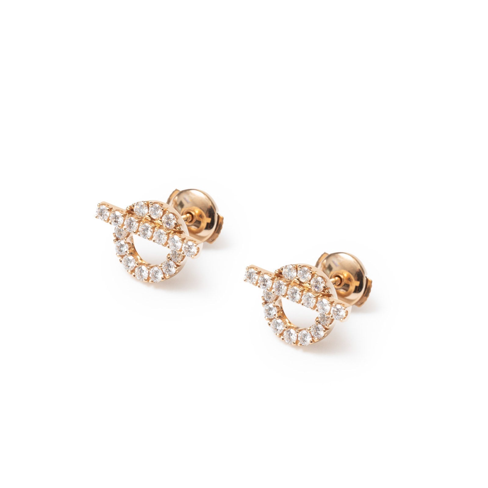 Hermès Finesse Earring Diamond and 18k Rose Gold