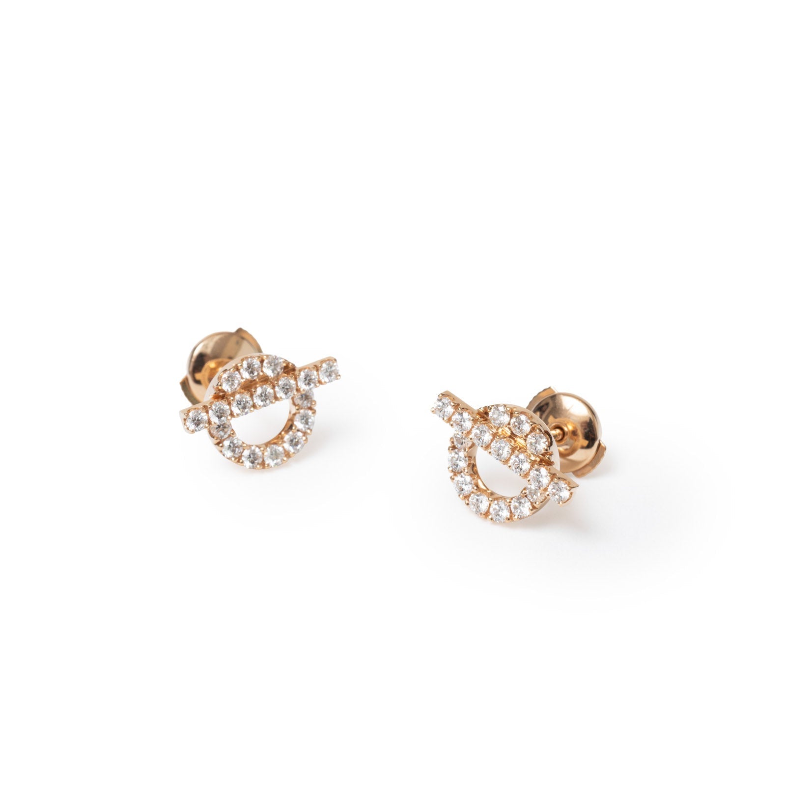 Hermès Finesse Earring Diamond and 18k Rose Gold