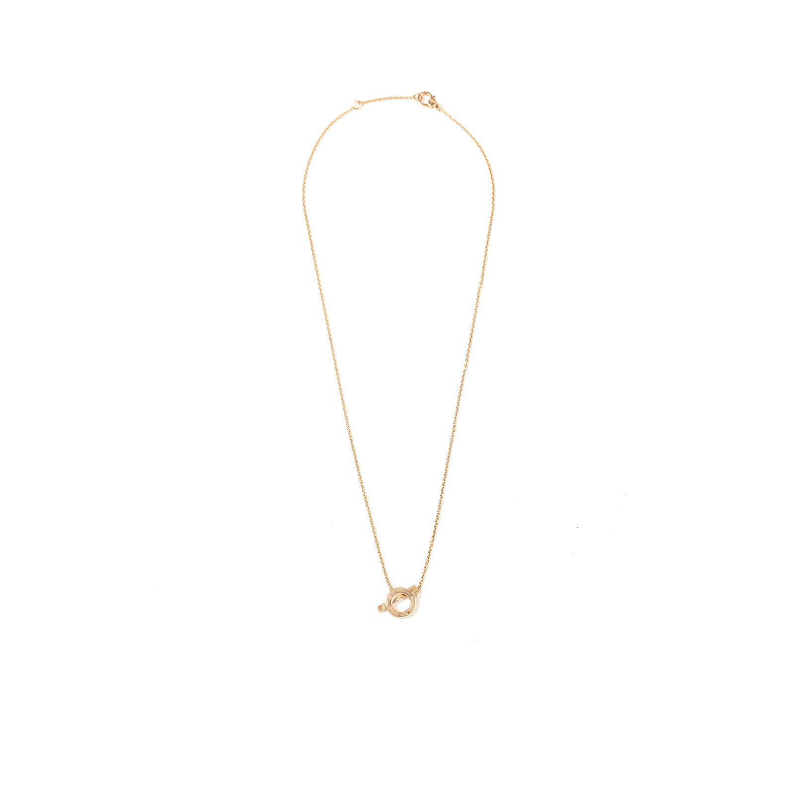 Hermès Finesse Pendant Diamonds and 18k Rose Gold