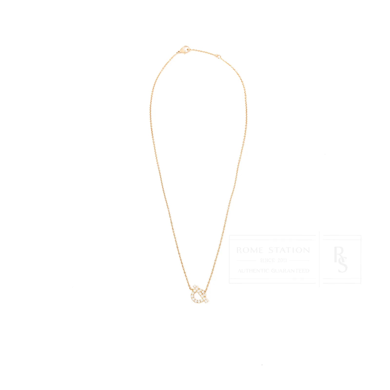Hermès Finesse Pendant Diamonds and 18k Rose Gold