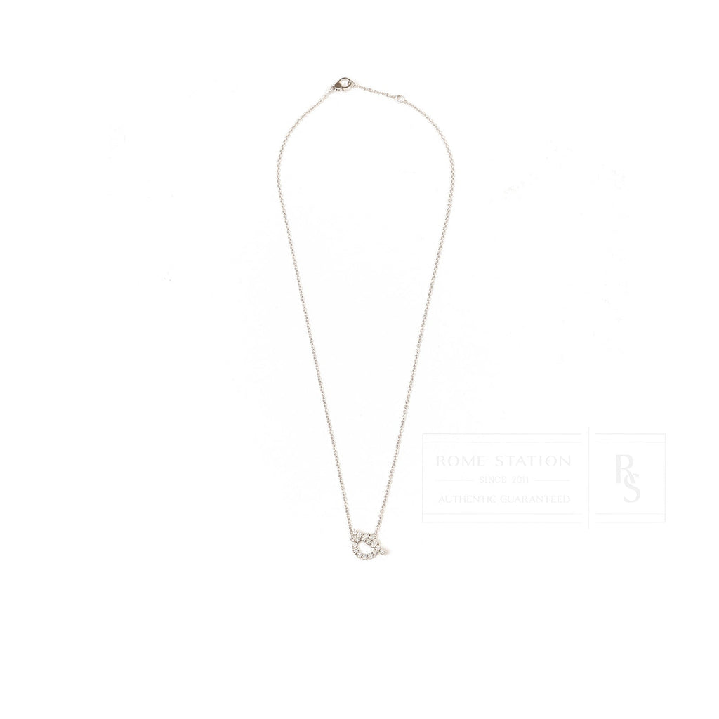 Hermès Finesse Pendant Diamond and 18k White Gold