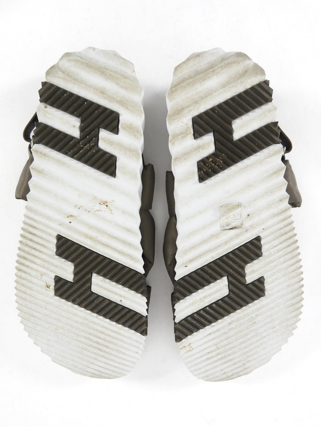 Hermes Khaki Green Nylon and Leather H Electric Sandal - 45