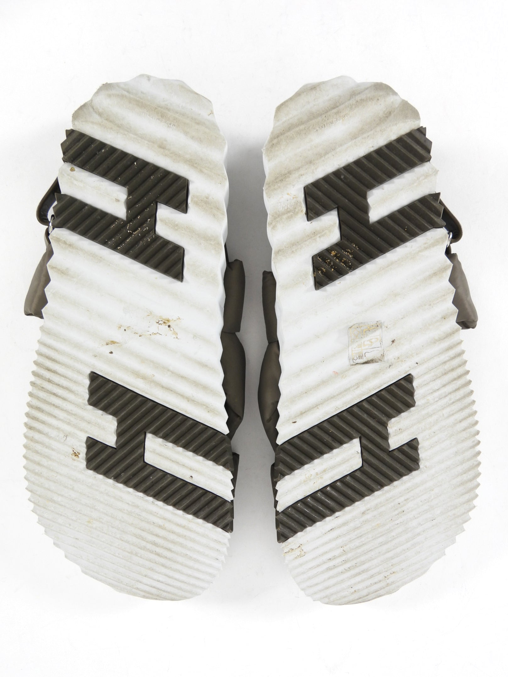 Hermes Khaki Green Nylon and Leather H Electric Sandal - 45
