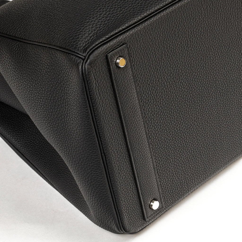 Hermès Hac Birkin 40 Black Togo Palladium Hardware
