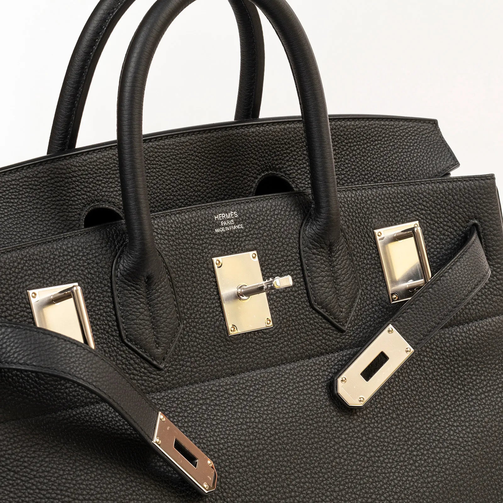 Hermès Hac Birkin 40 Black Togo Palladium Hardware