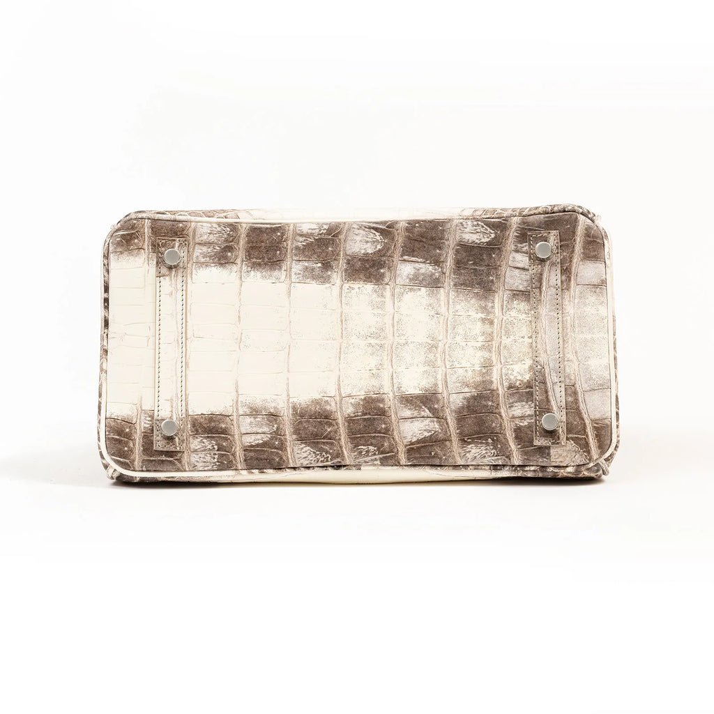 Hermès Himalaya Birkin 30 Matte Niloticus Crocodile Palladium Hardware