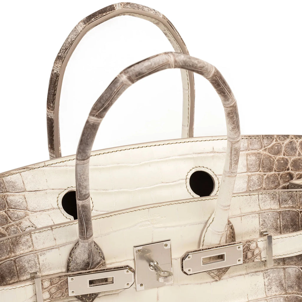 Hermès Himalaya Birkin 30 Matte Niloticus Crocodile Palladium Hardware