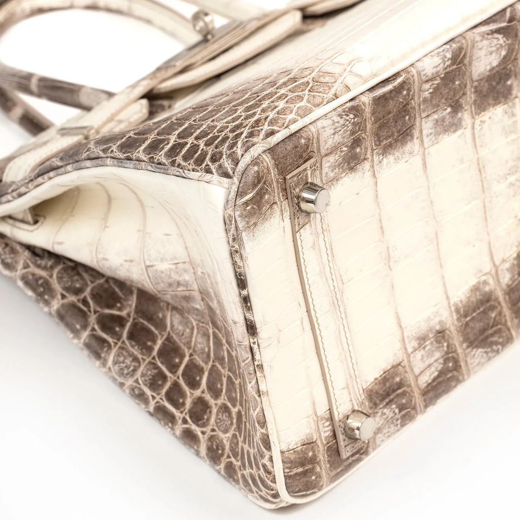 Hermès Himalaya Birkin 30 Matte Niloticus Crocodile Palladium Hardware