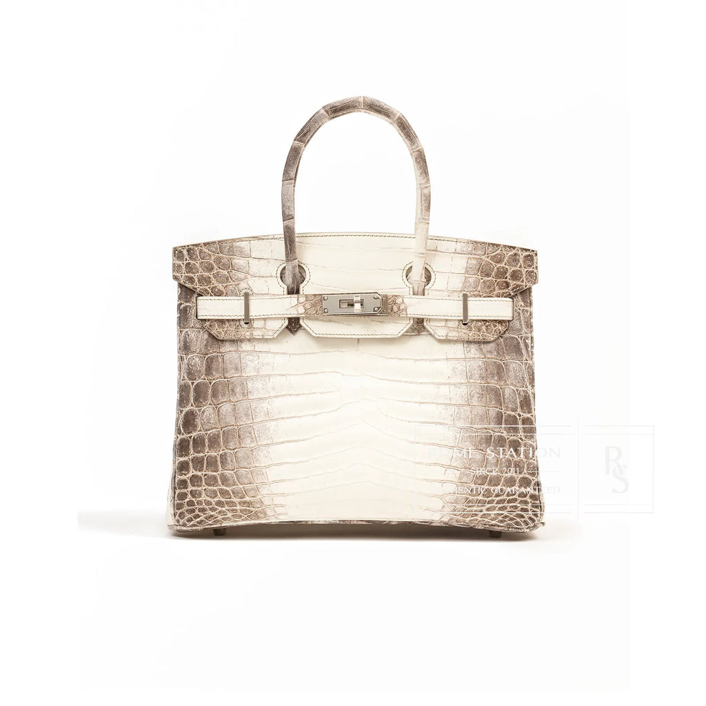 Hermès Himalaya Birkin 30 Matte Niloticus Crocodile Palladium Hardware