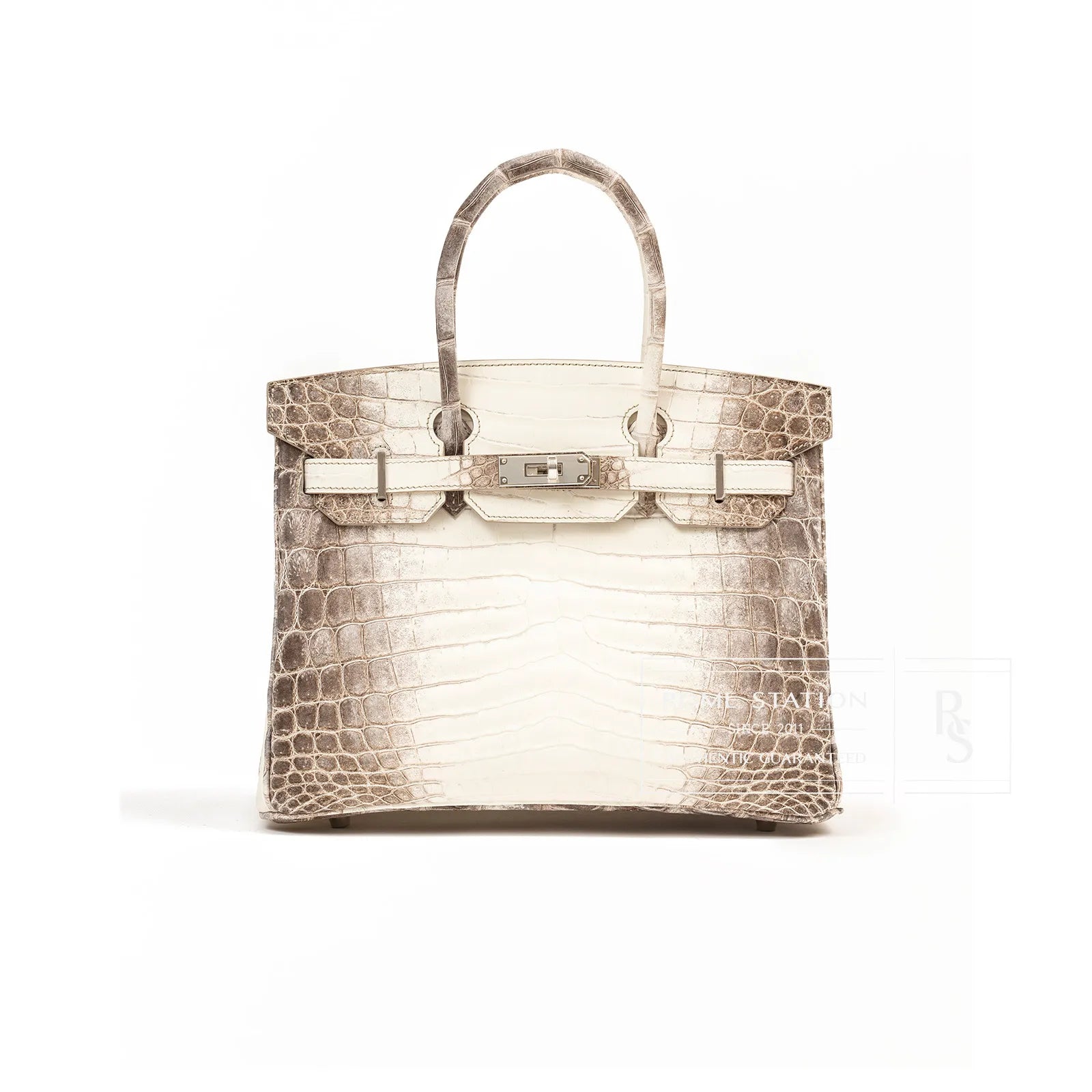 Hermès Himalaya Birkin 30 Matte Niloticus Crocodile Palladium Hardware