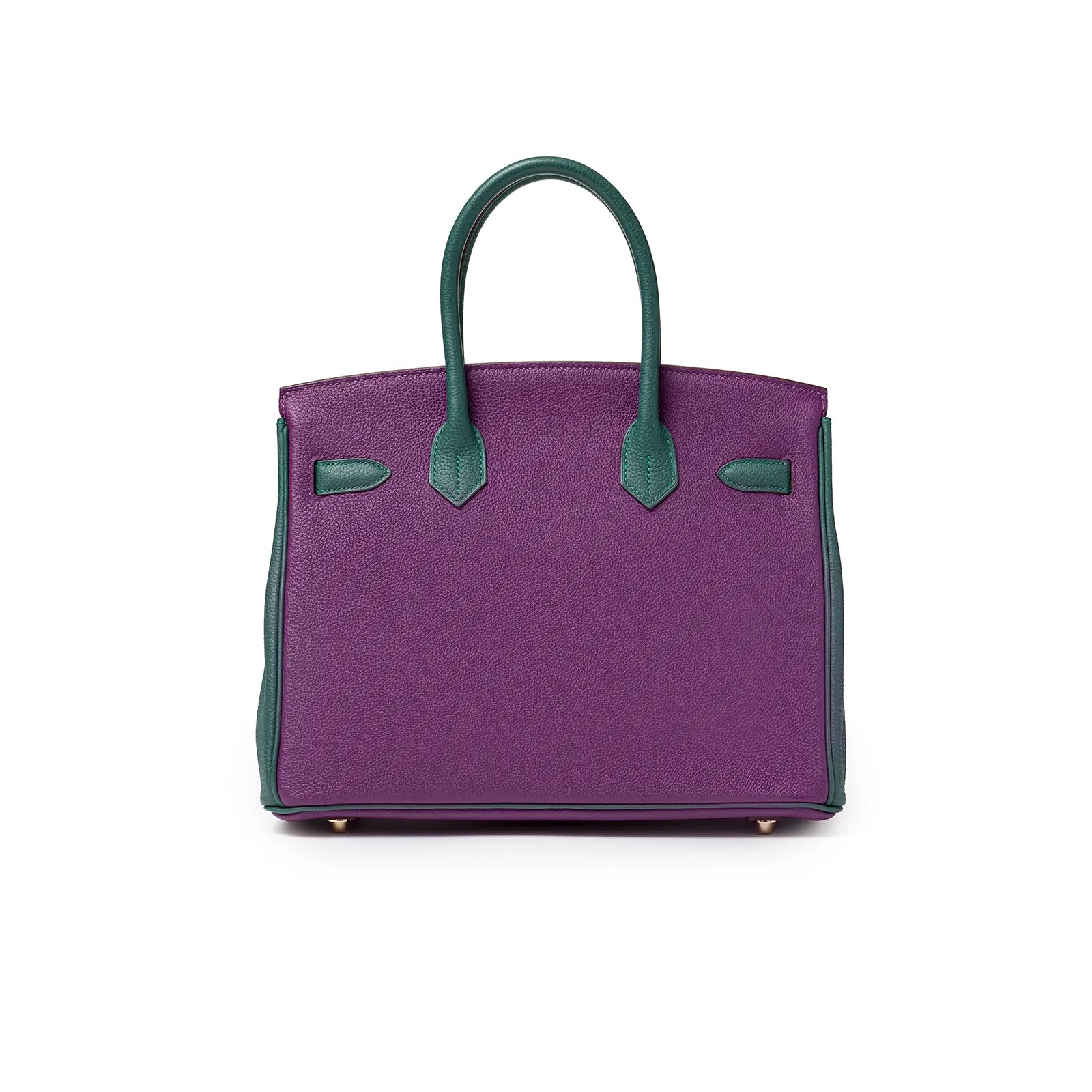 Hermès Special Order HSS Horseshoe Birkin 30 Anemone/Malachite Togo Gold Hardware