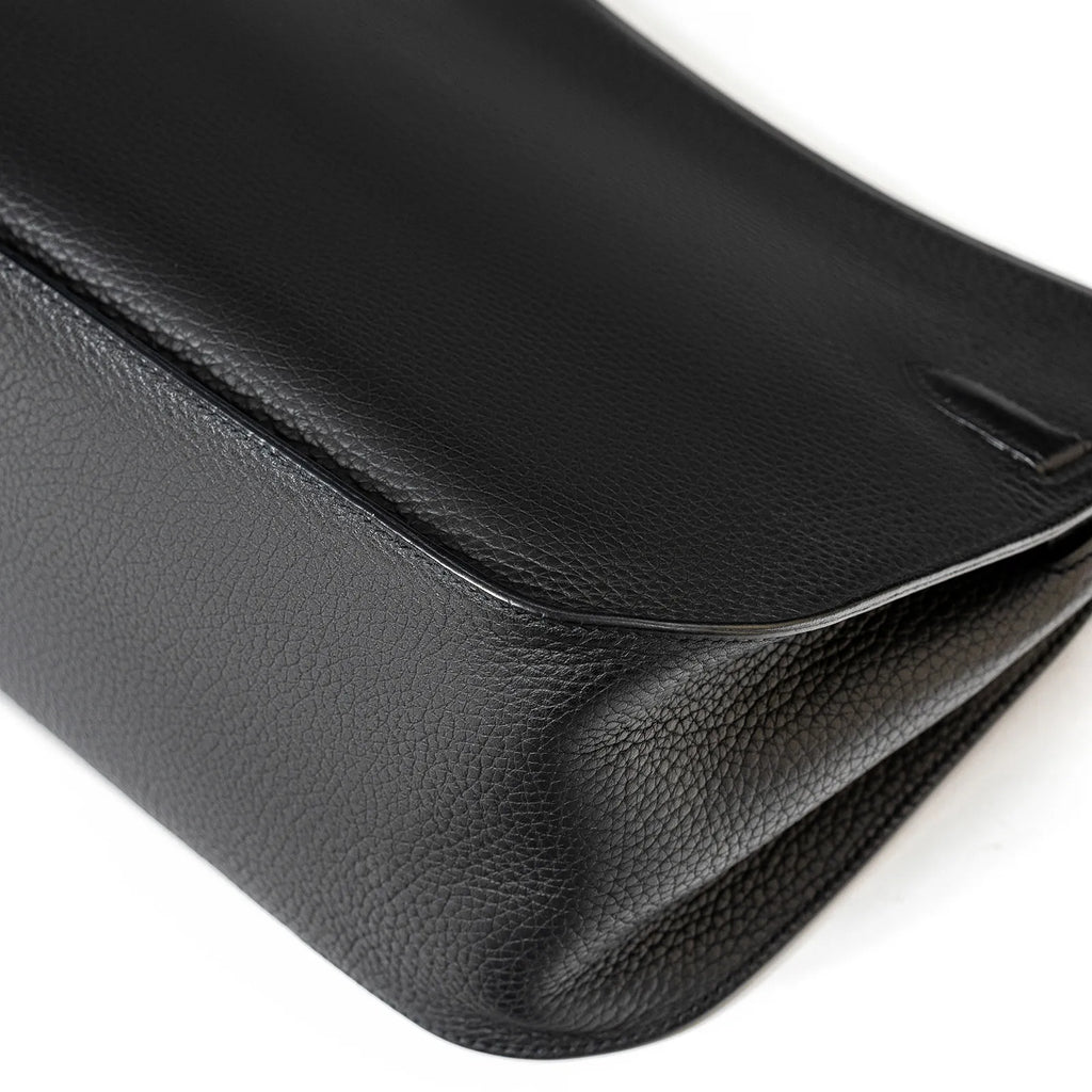 Hermès Jypsiere 28 Black Clemence Palladium Hardware