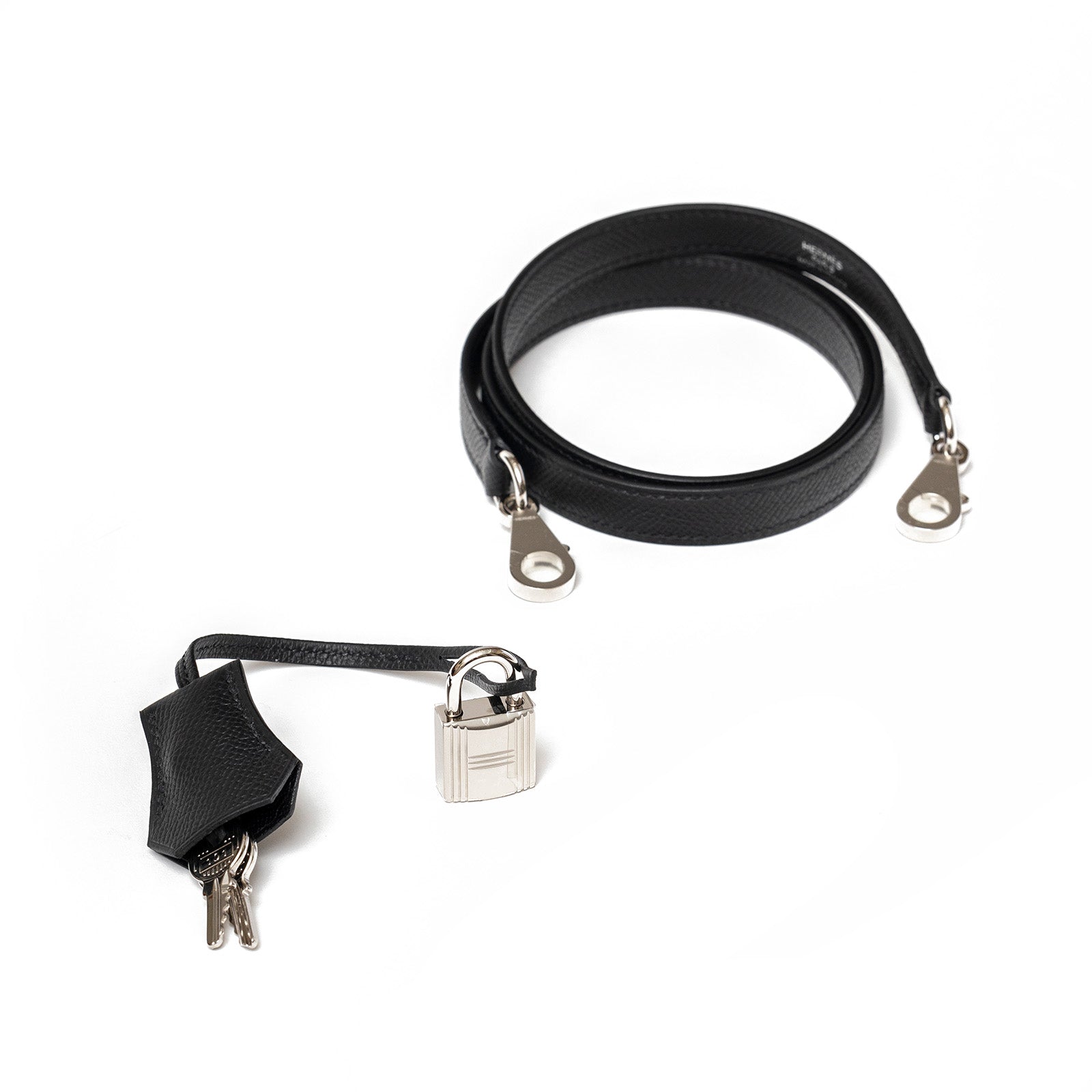 Hermès Kelly 25 Sellier Black Epsom Palladium Hardware