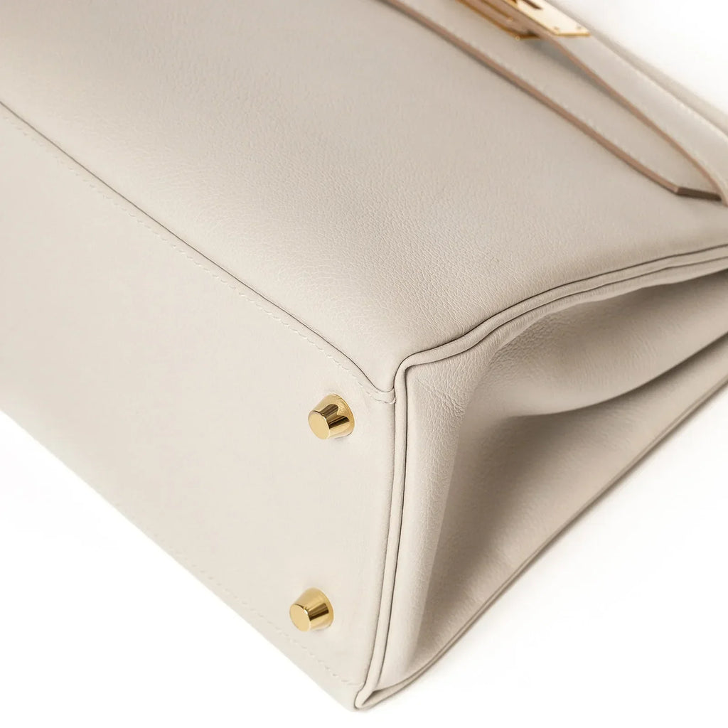 Hermès Kelly 28 Gris Perle Evercolor Gold Hardware