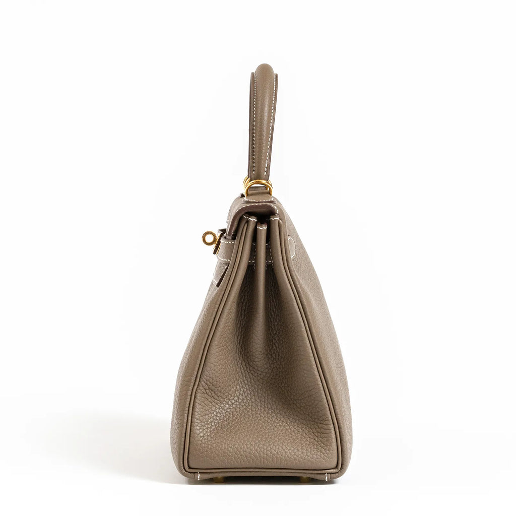 Hermès Kelly 28 Retourne Etoupe Togo Gold Hardware