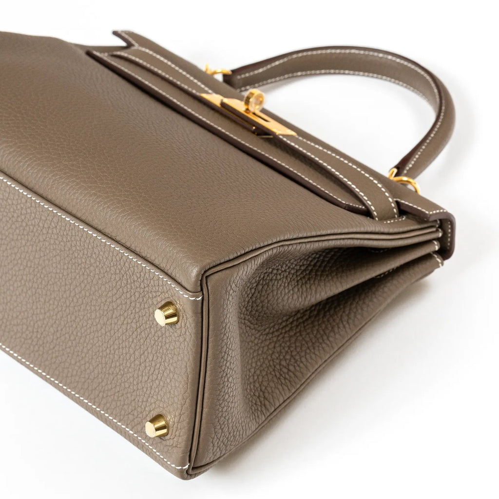 Hermès Kelly 28 Retourne Etoupe Togo Gold Hardware