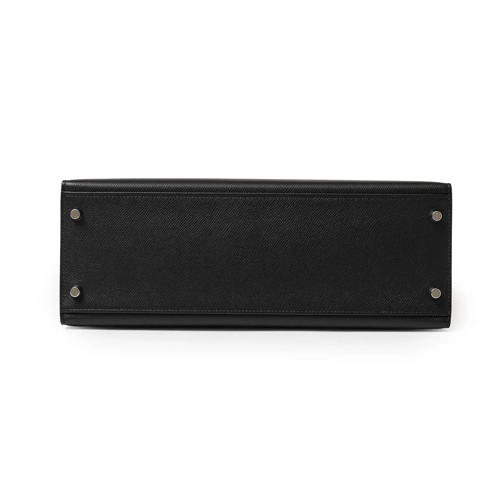 Hermès Kelly 32 Sellier Black Epsom Palladium Hardware