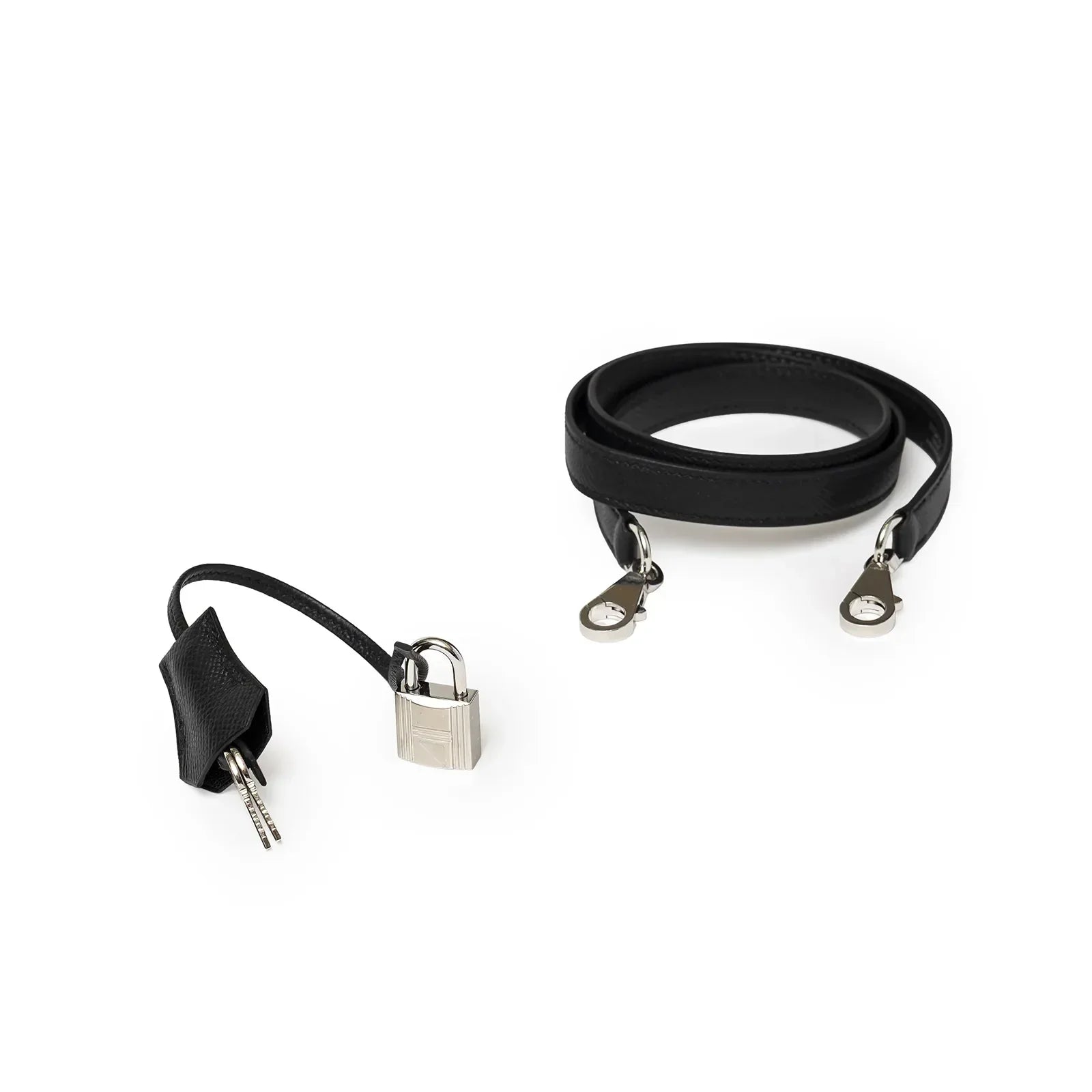 Hermès Kelly 32 Sellier Black Epsom Palladium Hardware