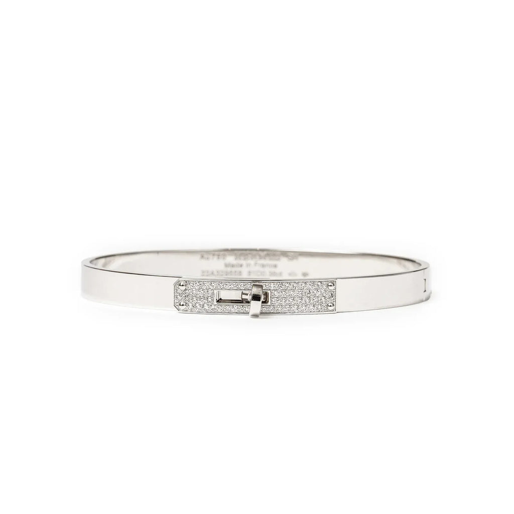 Hermès Kelly Bracelet PM White Gold/Diamond SH 0.36CT