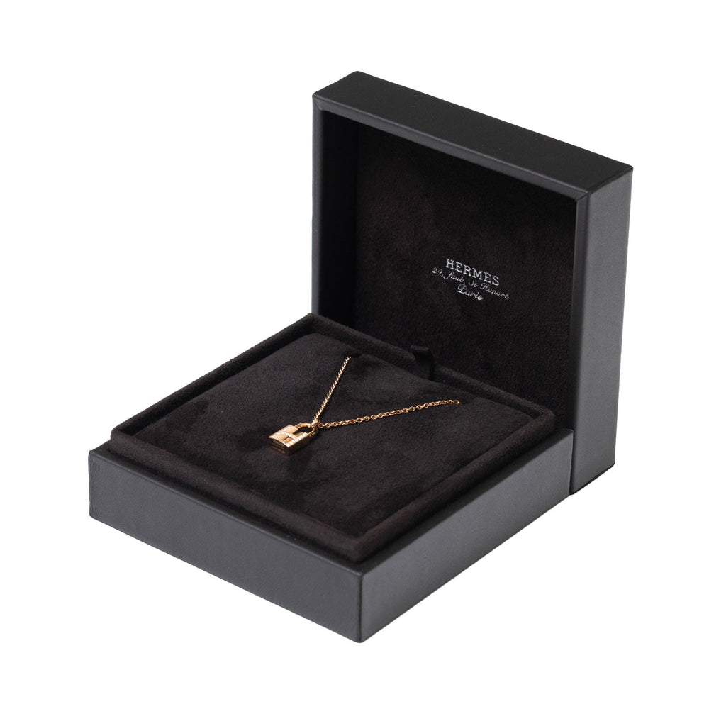 Hermès Kelly Cadnas Pendant Diamond with Rose Gold Au750