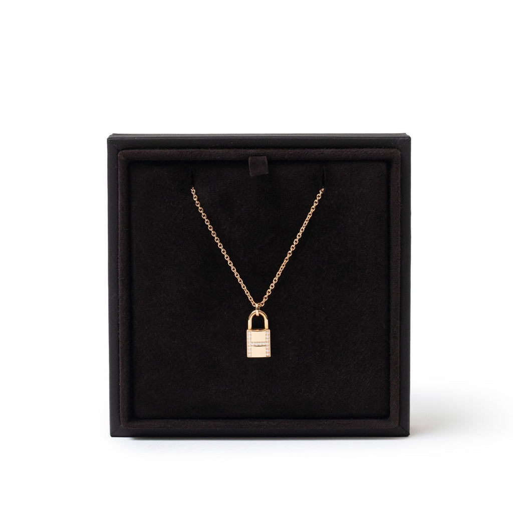 Hermès Kelly Cadnas Pendant Diamond with Rose Gold Au750