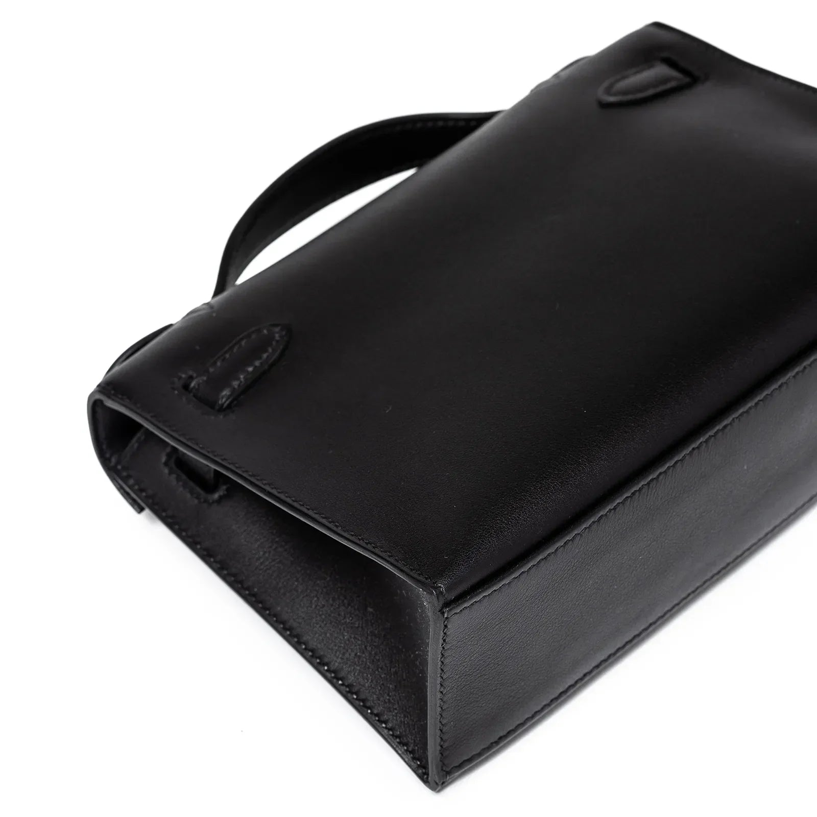 Hermès Kelly Pochette Black Swift Gold Hardware