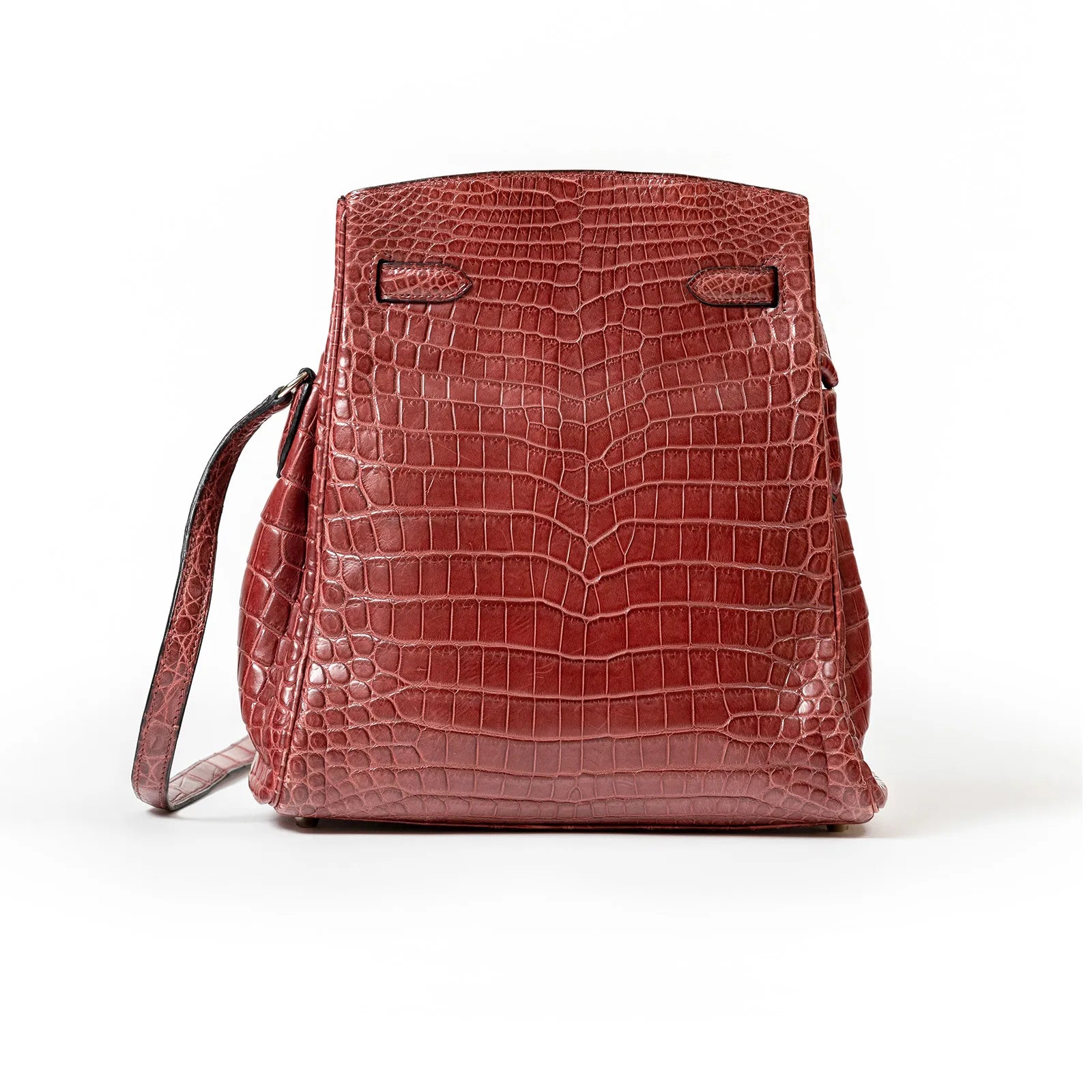 Hermès Kelly Sport 24 Matte Niloticus Crocodile Rose Palladium Hardware