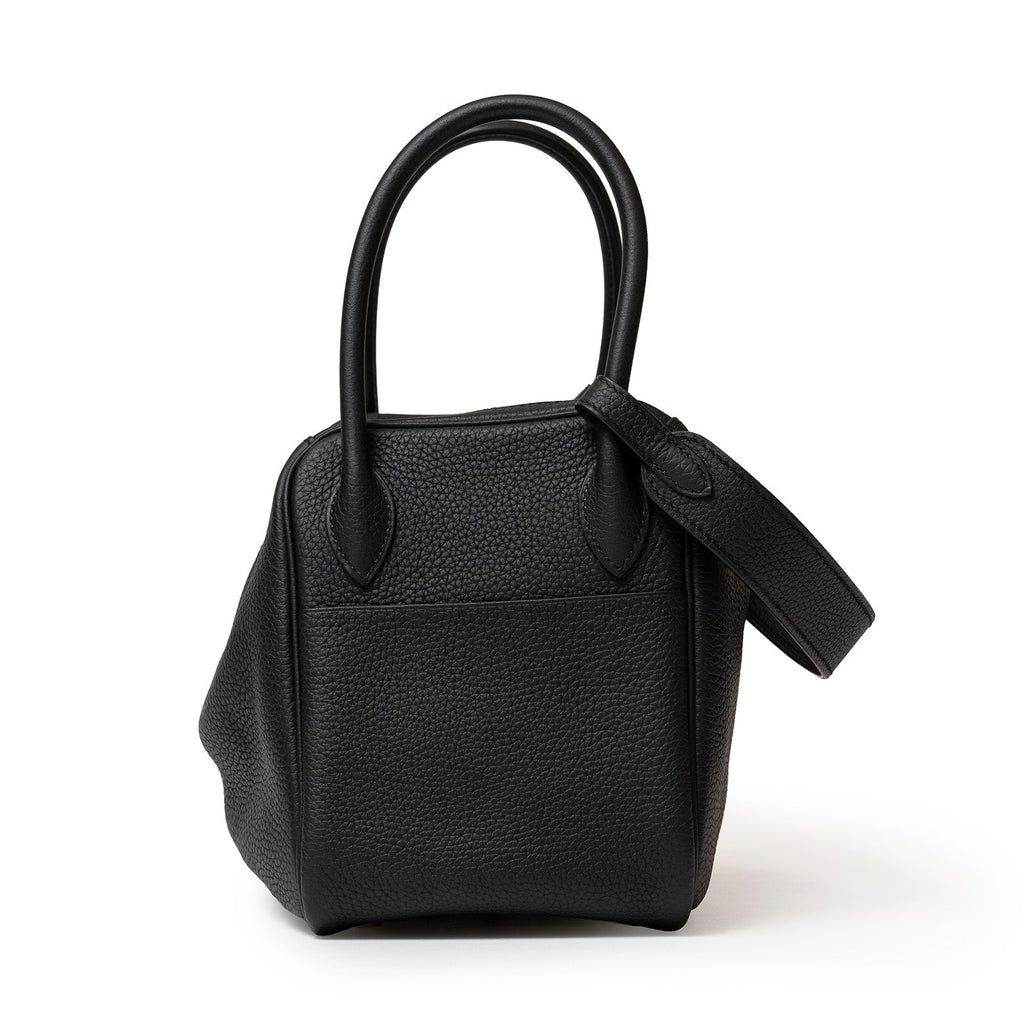 Hermès Lindy 26 Black Clemence Gold Hardware