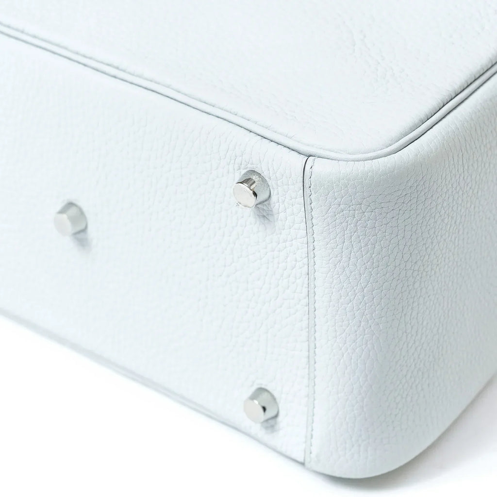 Hermès Lindy 26 Blue Pale Clemence Palladium Hardware