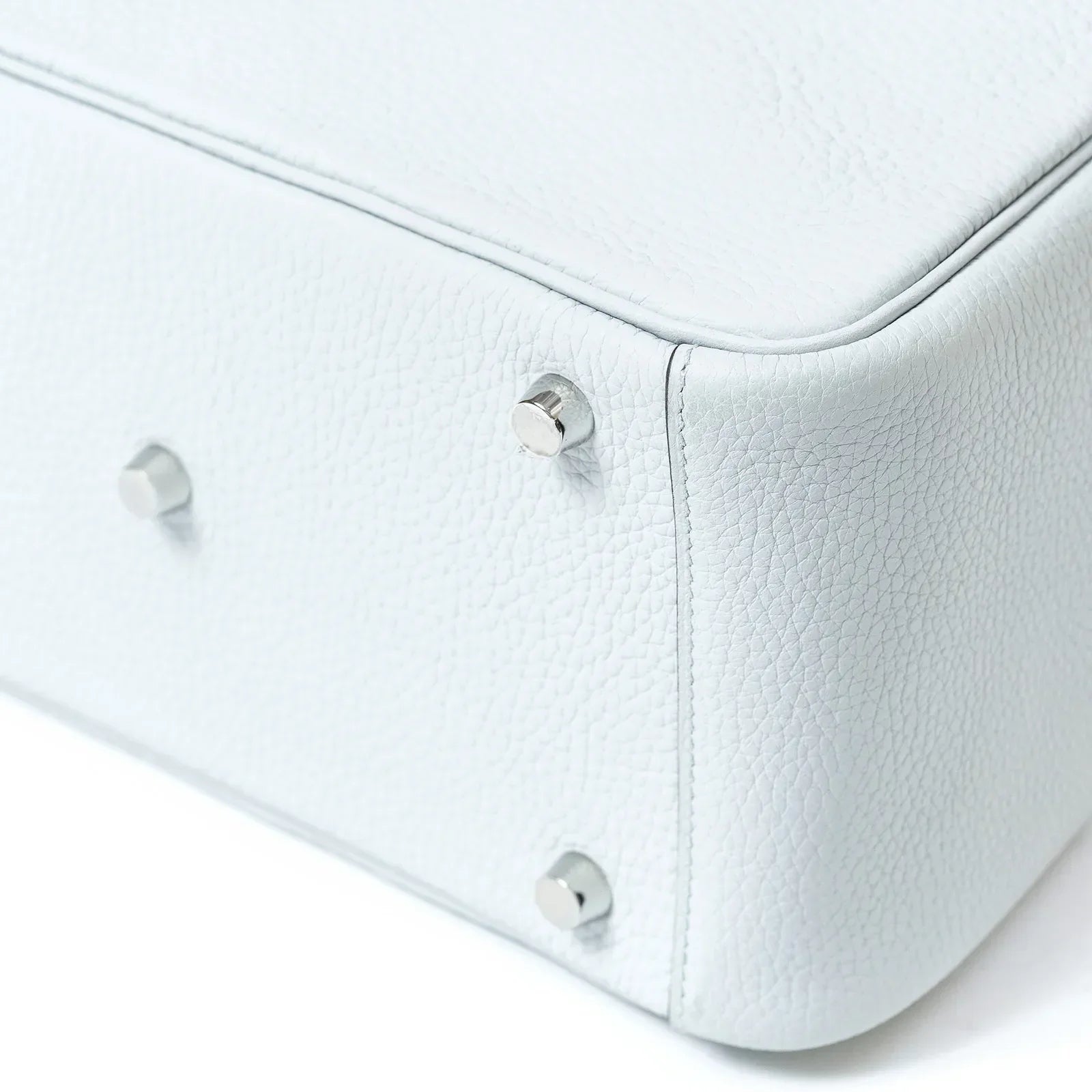 Hermès Lindy 26 Blue Pale Clemence Palladium Hardware