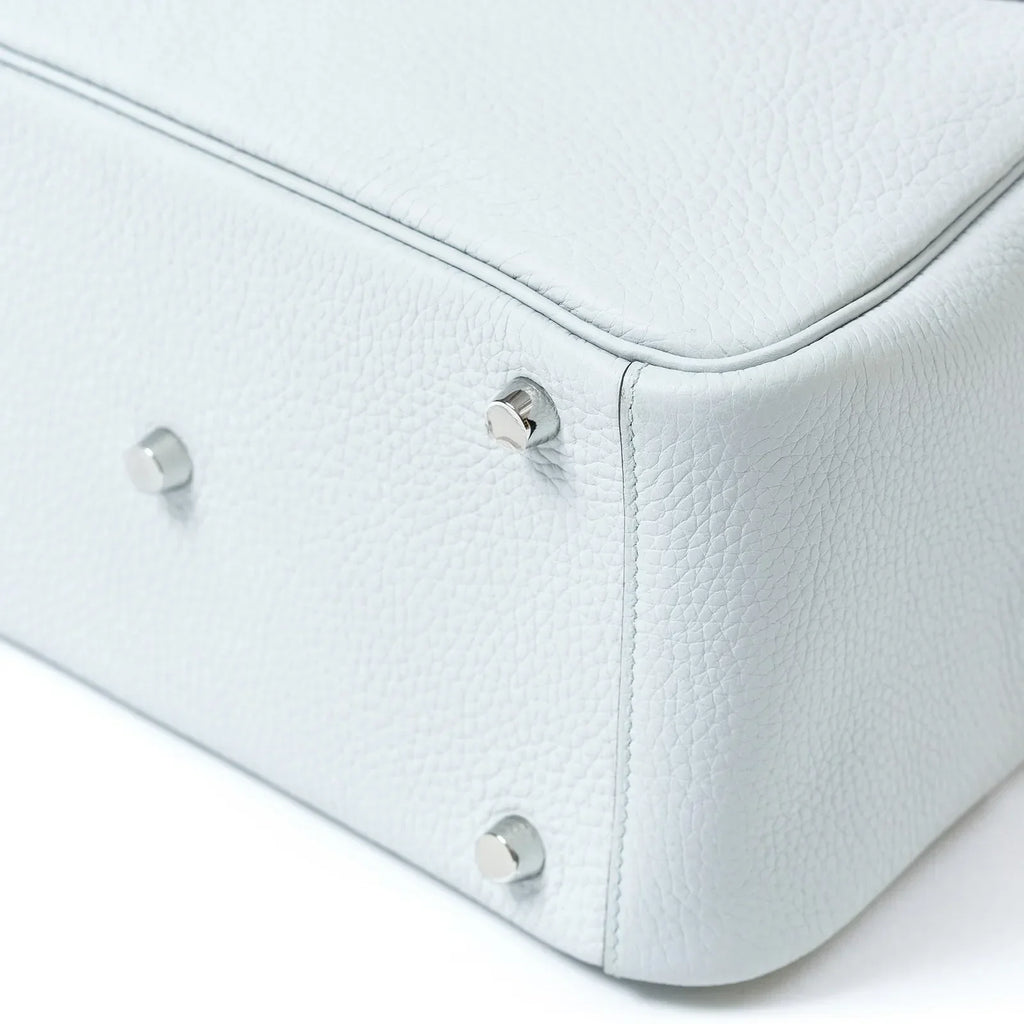 Hermès Lindy 26 Blue Pale Clemence Palladium Hardware