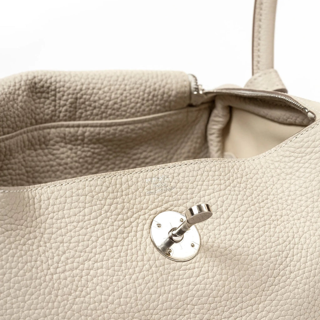 Hermès Lindy 26 Craie Clemence Palladium Hardware