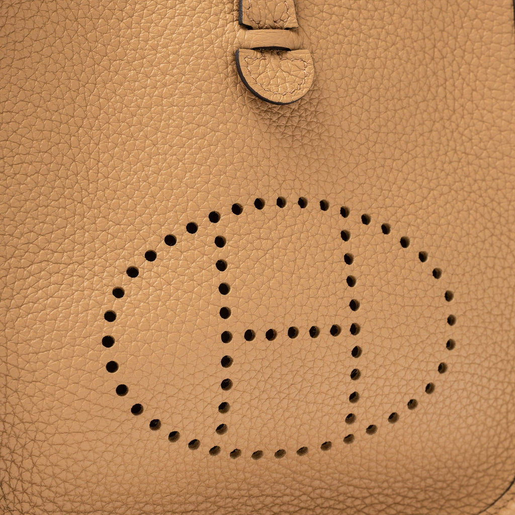 Hermès Mini Evelyne Chai Clemence Gold Hardware