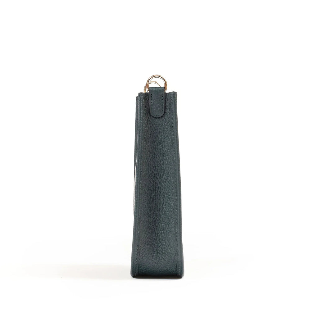 Hermès Mini Evelyne Vert Cypress/Noir/Blanc Clemence Palladium Hardware
