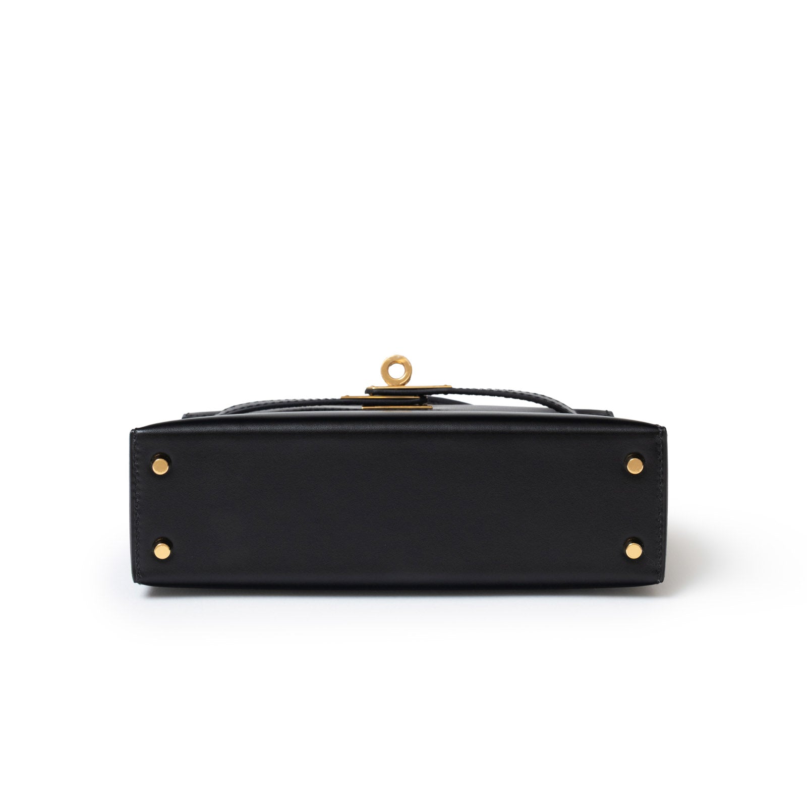 Hermès Mini Kelly II Sellier 20 Black Box Gold Hardware