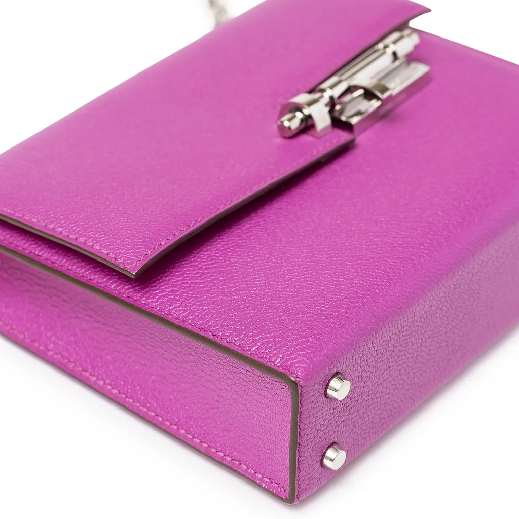 Hermès Mini Verrou Chaine Bag Magnolia Chevre Mysore Palladium Hardware