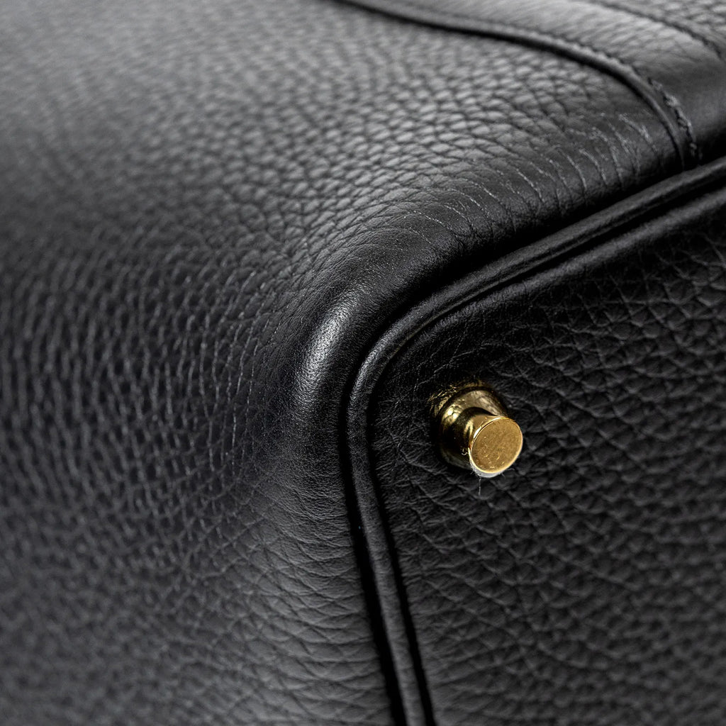 Hermès Picotin 18 Touch Black Matte Alligator and Clemence Gold Hardware