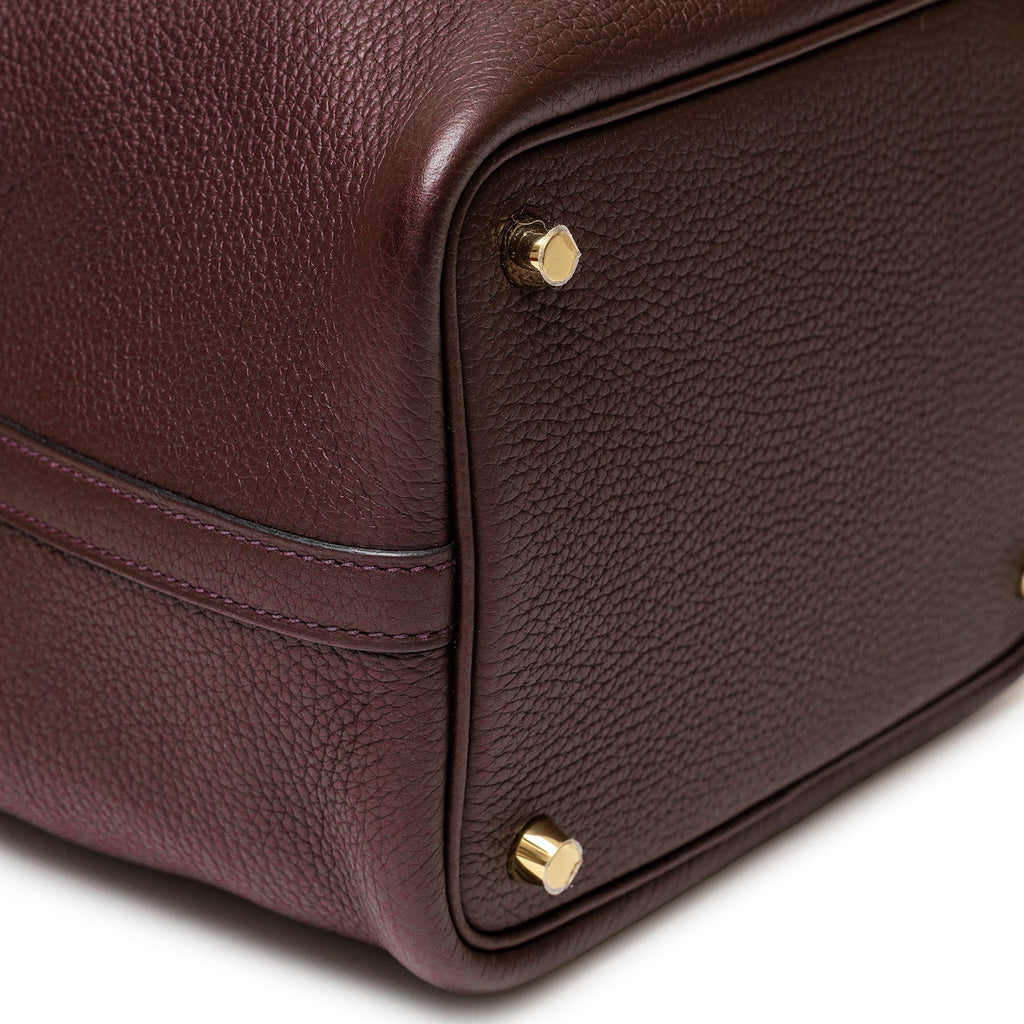 Hermès Picotin 18 Touch Rouge Sellier/Bourgogne Matte Alligator and Clemence Gold Hardware