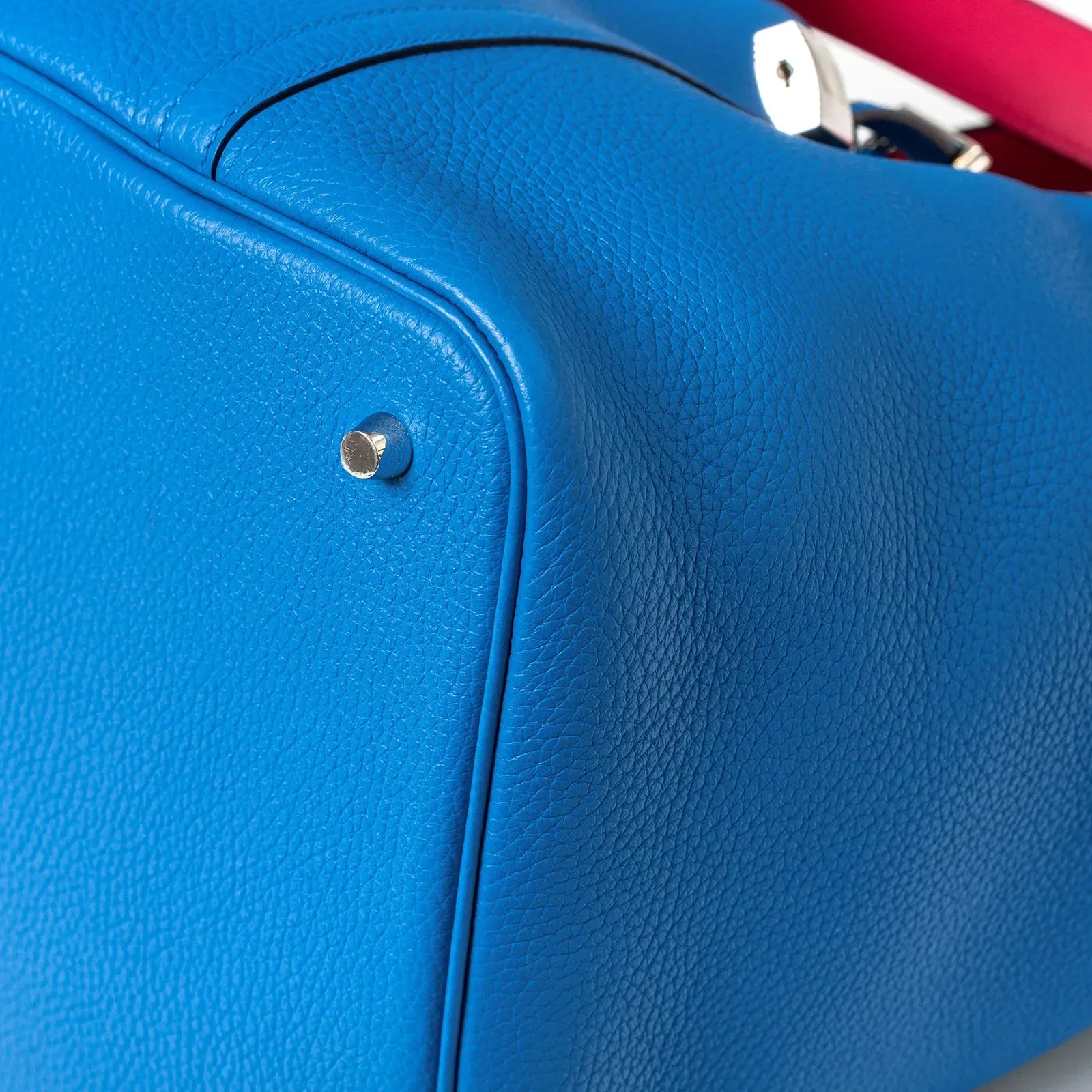 Hermès Picotin 22 Blue Frida/Rose Mexico Clemence Palladium Hardware