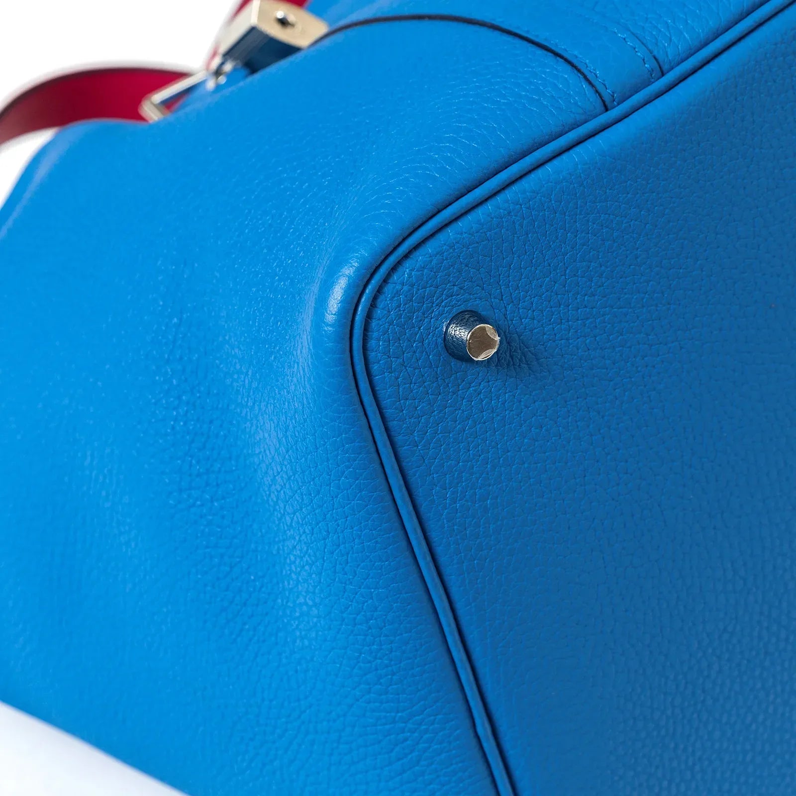 Hermès Picotin 22 Blue Frida/Rose Mexico Clemence Palladium Hardware